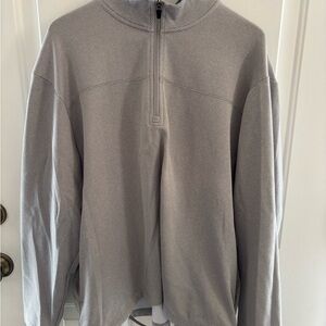 Callaway Men's Light Gray Zip-Up Sweater